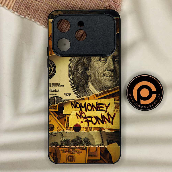 Tecno Spark 40 - Dollar Series - Premium Metal Printed soft Bumper shock Proof Case