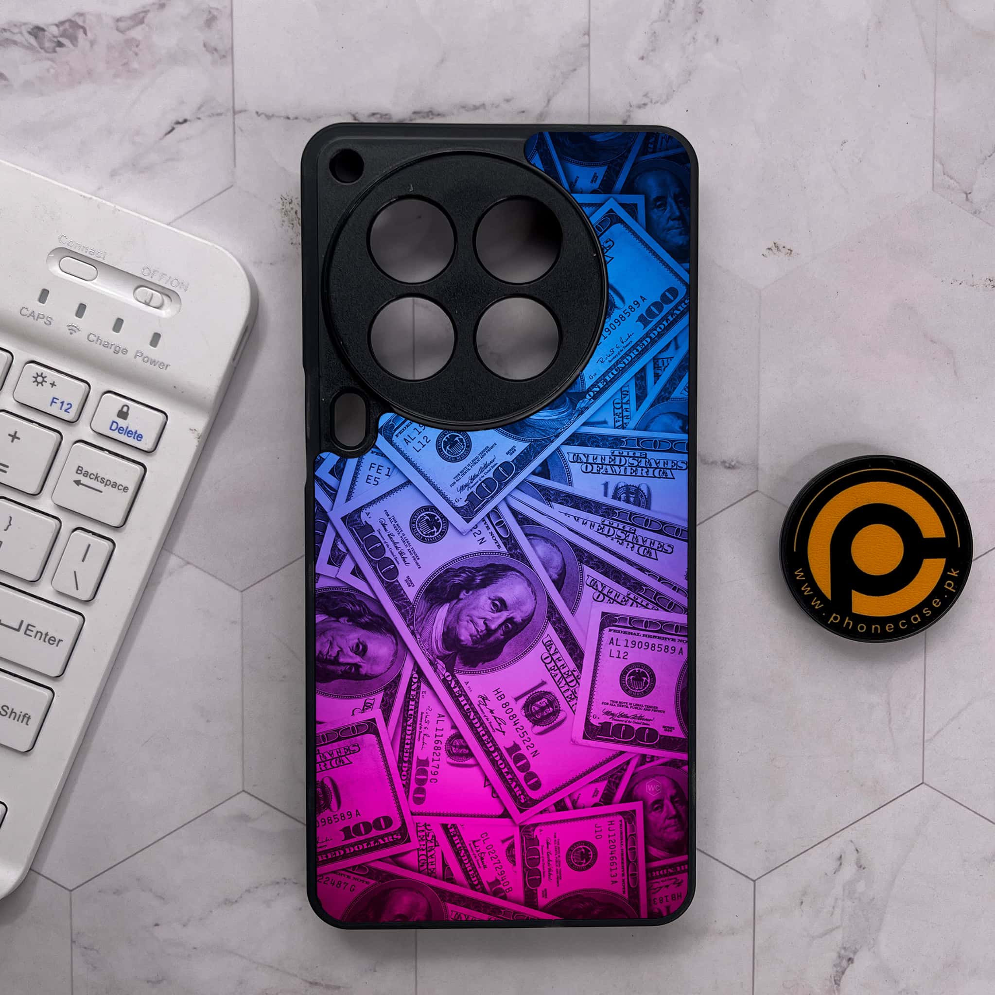 Tecno Camon 30 Premier - Dollar Series - Premium Metal Printed soft Bumper shock Proof Case
