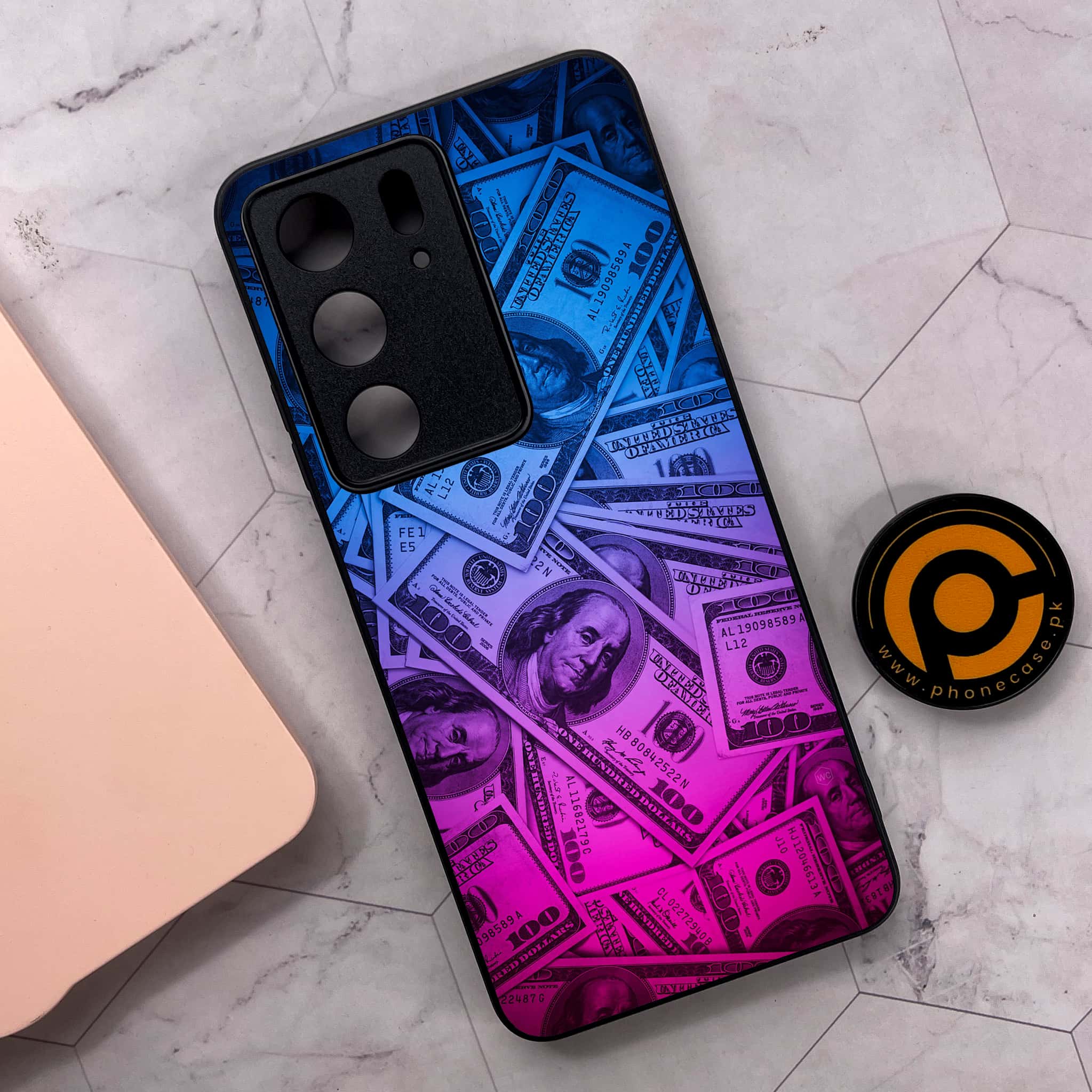Realme C75 4G - Dollar Series - Premium Metal Printed soft Bumper shock Proof Case