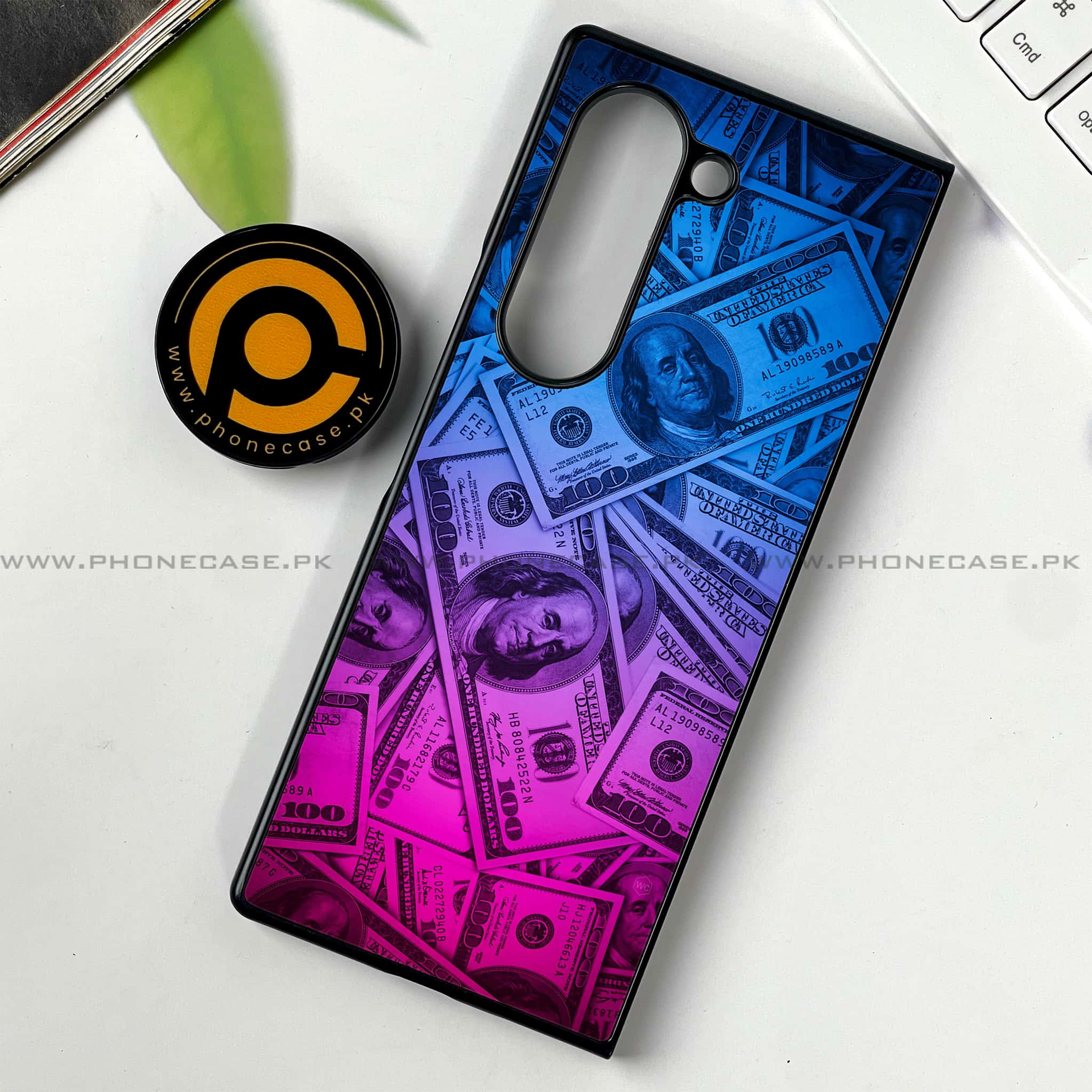 Samsung Galaxy Z Fold 6 - Dollar Series - Premium Printed Metal soft Bumper shock Proof Case