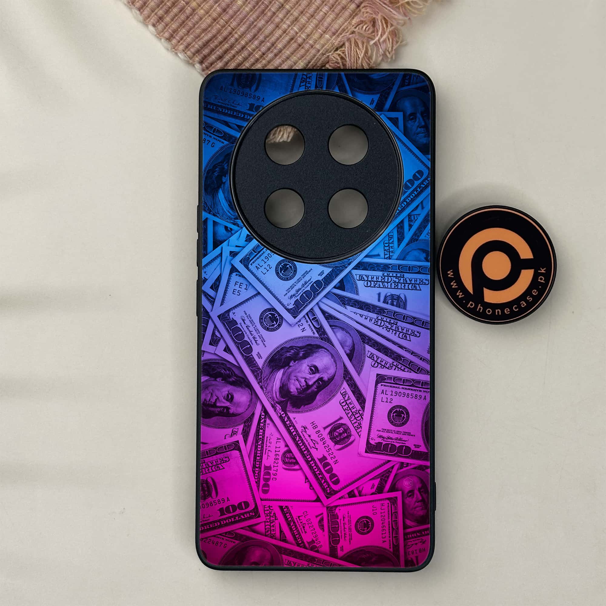 Honor X9c 5G - Dollar Series - Premium Metal Printed soft Bumper shock Proof Case