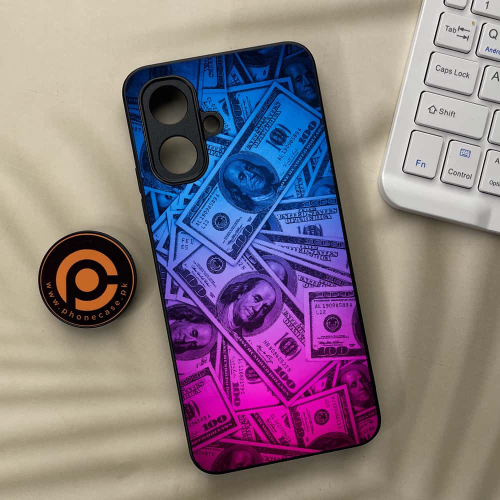Tecno Spark Go 2 - Dollar Series - Premium Metal Printed soft Bumper Shock Proof Case