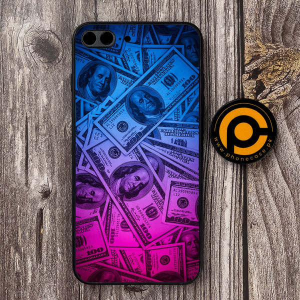 iPhone 7 Plus / 8 Plus  - Dollar Design 3 - Premium Metal Printed soft Bumper shock Proof Case CS-20418