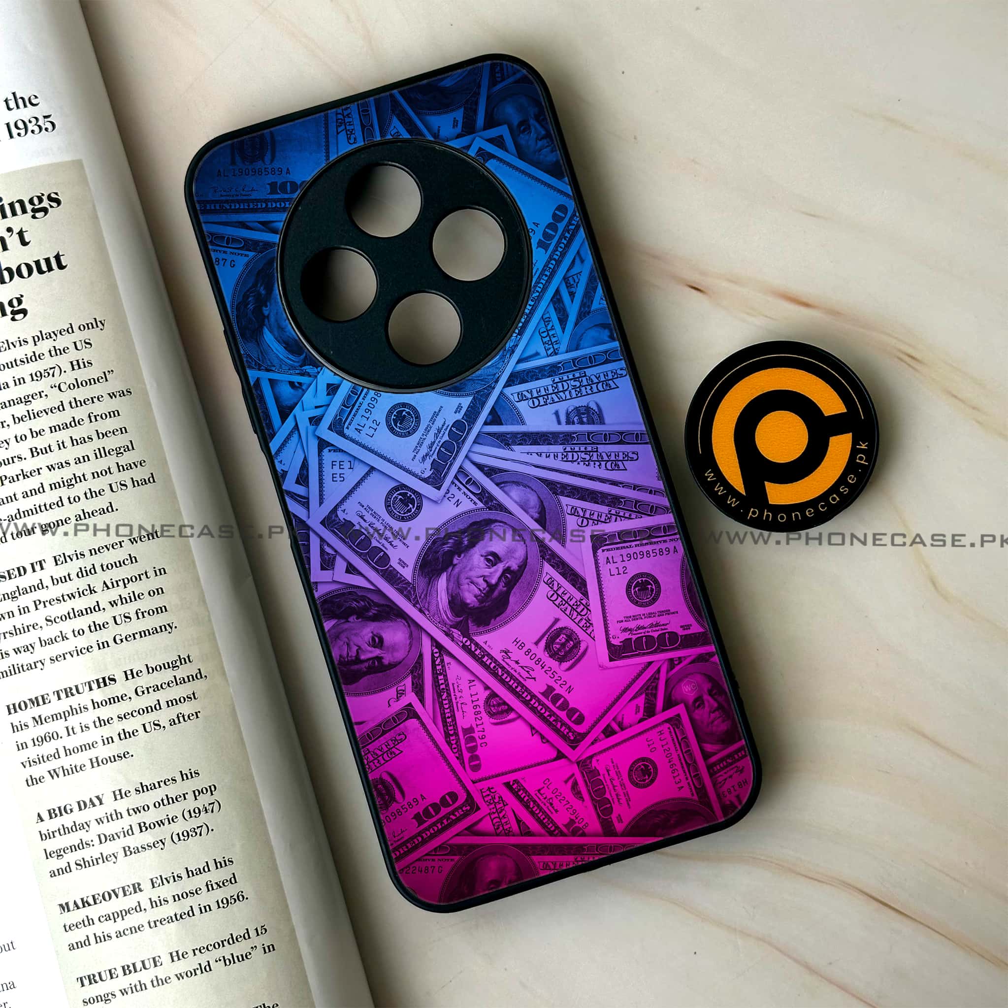 Oppo F27 Pro - Dollar Series - Premium Metal Printed soft Bumper Shock Proof Case