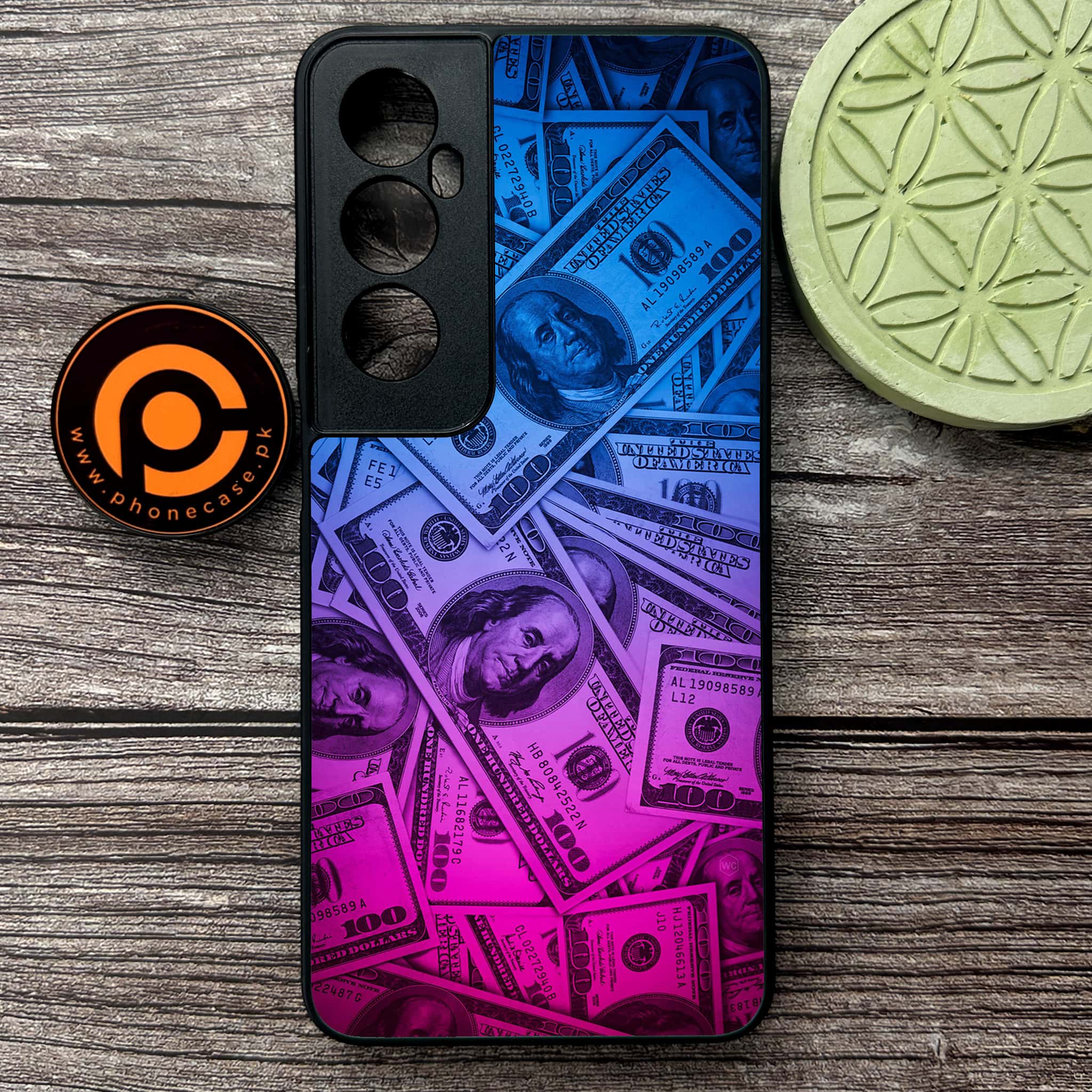 Realme C65  - Dollar Series - Premium Metal Printed soft Bumper shock Proof Case