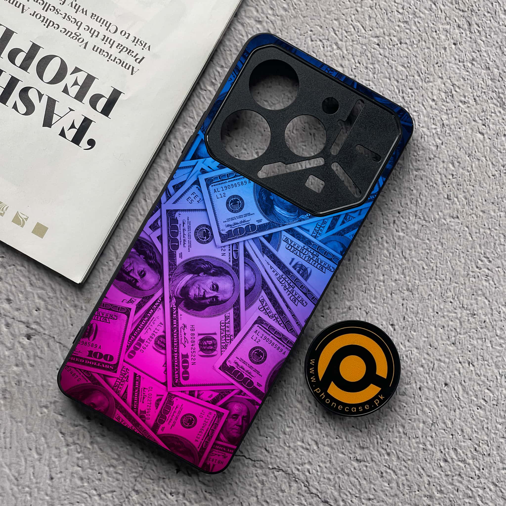 Tecno Pova 6 Neo - Dollar Series - Premium Metal  Printed soft Bumper shock Proof Case