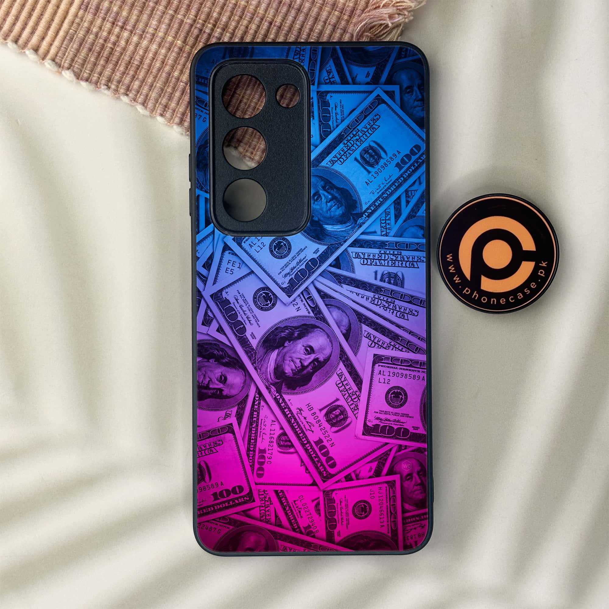 Oppo A5 2025 - Dollar Series - Premium Metal Printed soft Bumper shock Proof Case