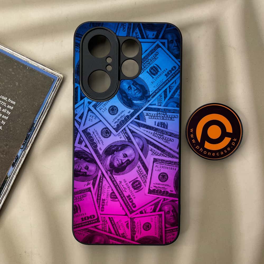 Vivo X200 FE - Dollar Series - Premium Metal Printed soft Bumper Shock Proof Case
