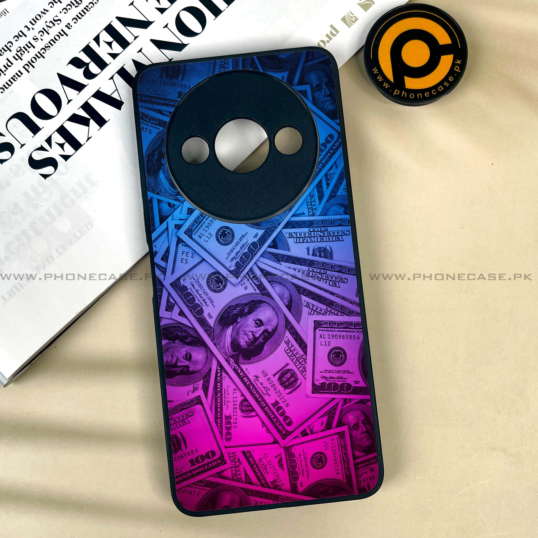 Xiaomi Redmi A3x - Dollar Series - Premium Printed Metal soft Bumper shock Proof Case