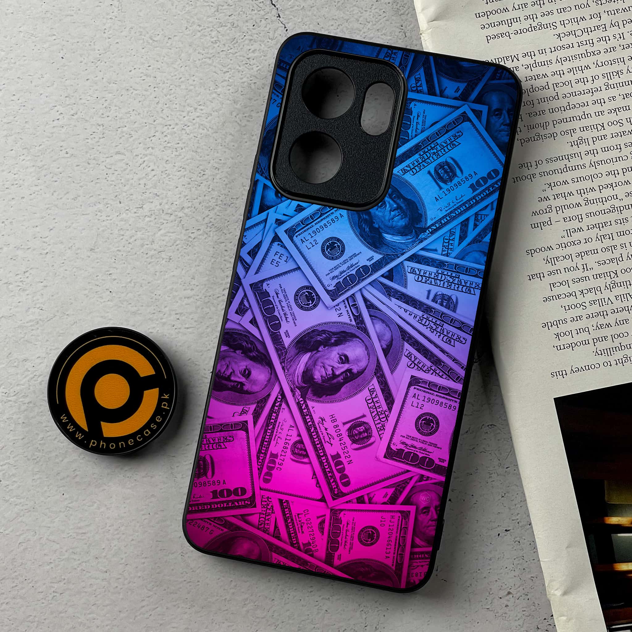 Oppo Reno 13F - Dollar Series - Premium Metal Printed Soft Bumper Shockproof Case