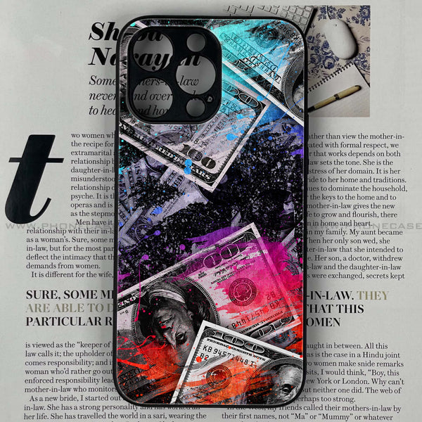 iPhone 12 Pro Max - Dollar Design 4 - Premium Printed Glass soft Bumper shock Proof Case CS-8919