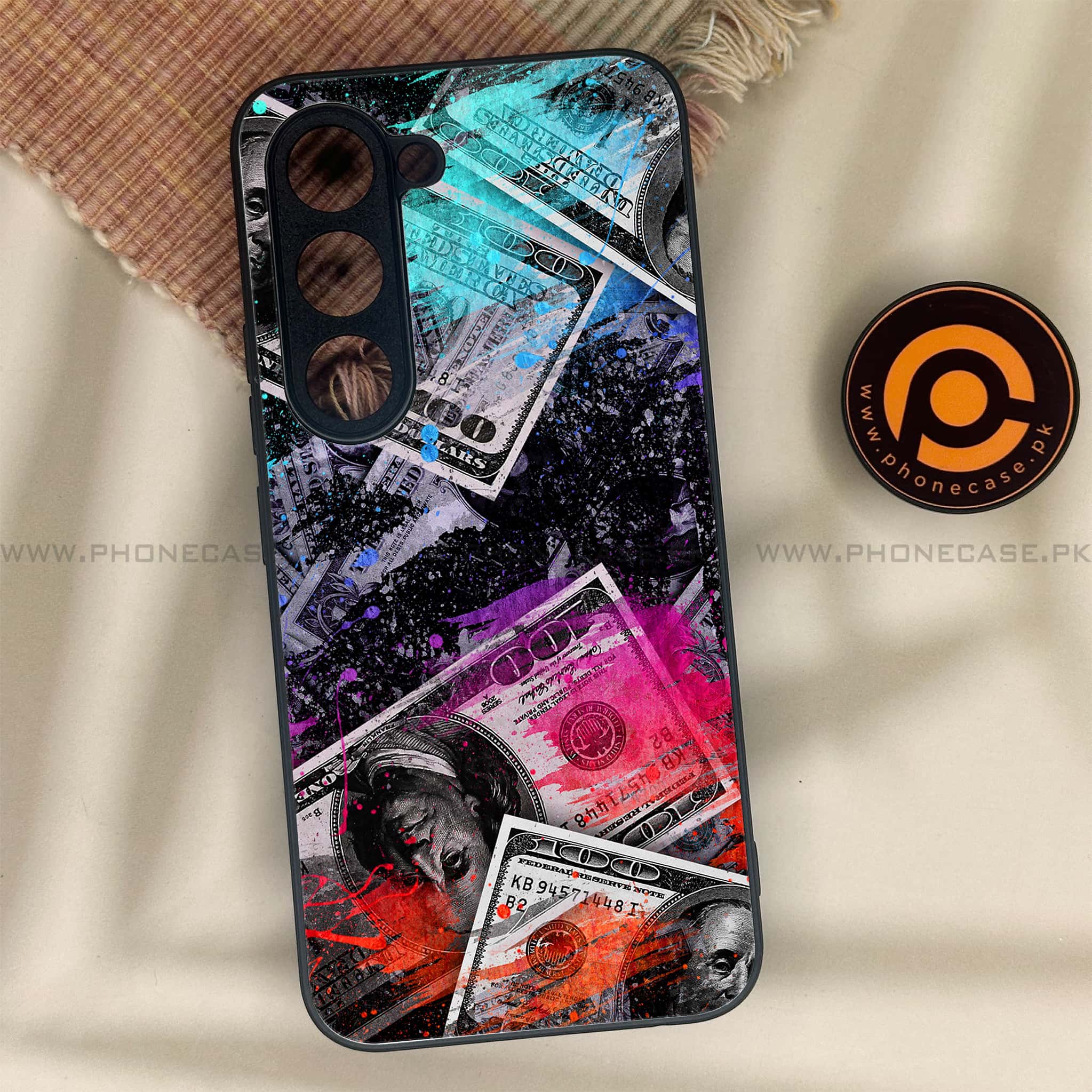 Tecno Spark 40 Pro - Dollar Series - Premium Metal Printed soft Bumper shock Proof Case
