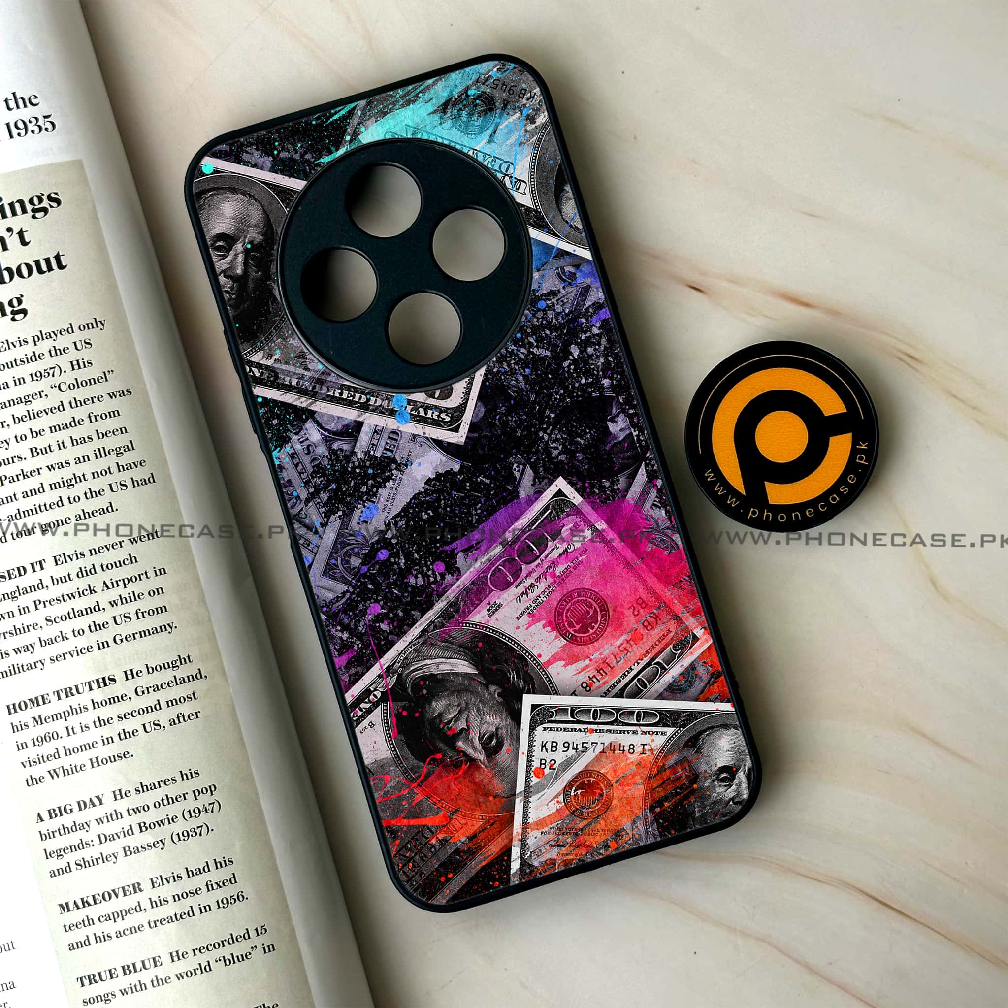 Oppo F27 Pro - Dollar Series - Premium Metal Printed soft Bumper Shock Proof Case