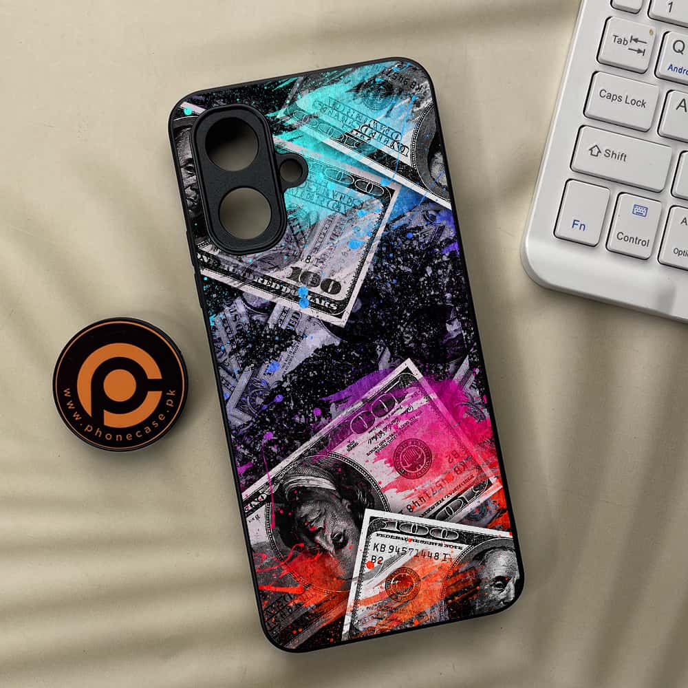 Tecno Spark Go 2 - Dollar Series - Premium Metal Printed soft Bumper Shock Proof Case