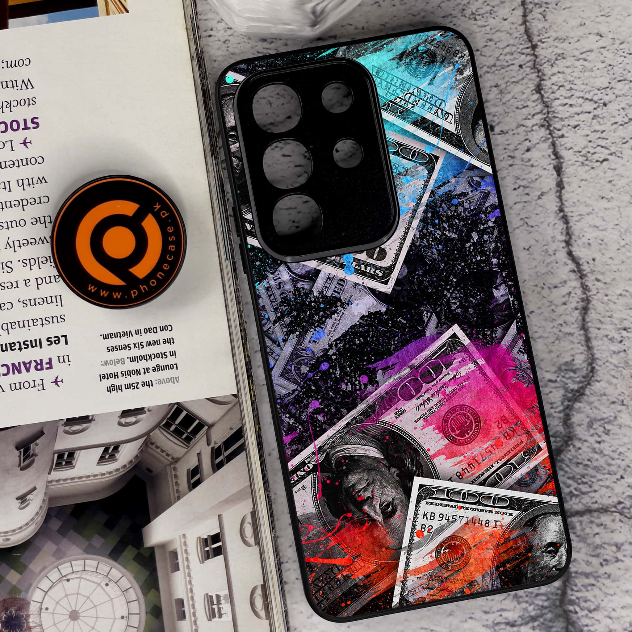 Vivo Y29 4G - Dollar Series - Premium Metal Printed soft Bumper Shock Proof Case