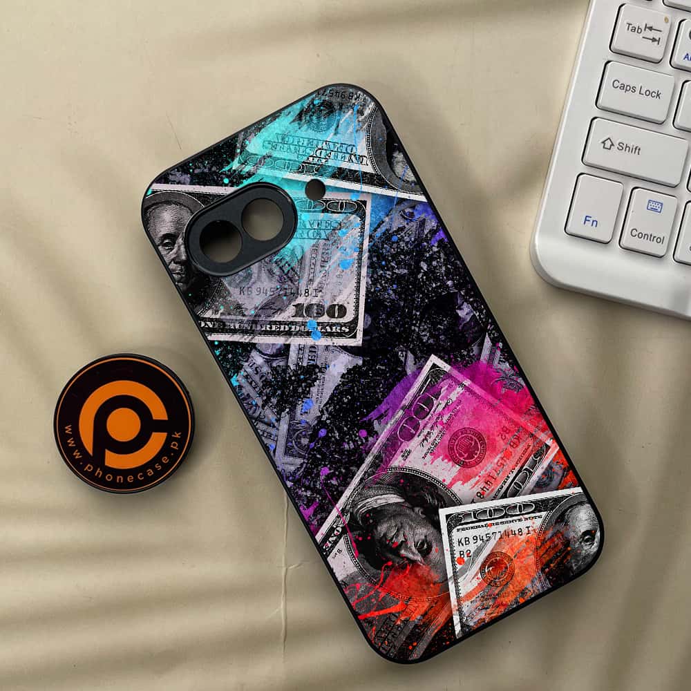 Google Pixel 9a - Dollar Series - Premium Metal Printed soft Bumper Shock Proof Case