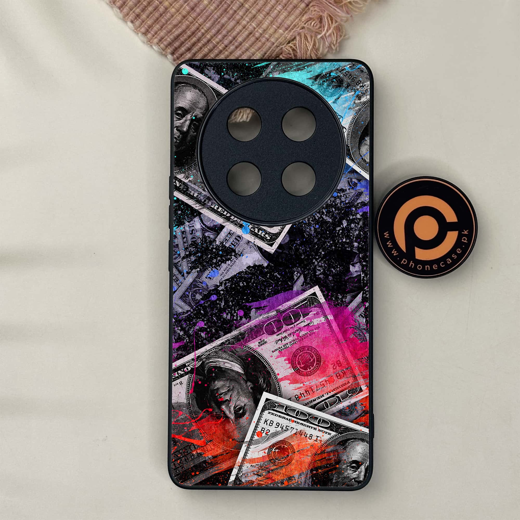 Honor X9c 5G - Dollar Series - Premium Metal Printed soft Bumper shock Proof Case