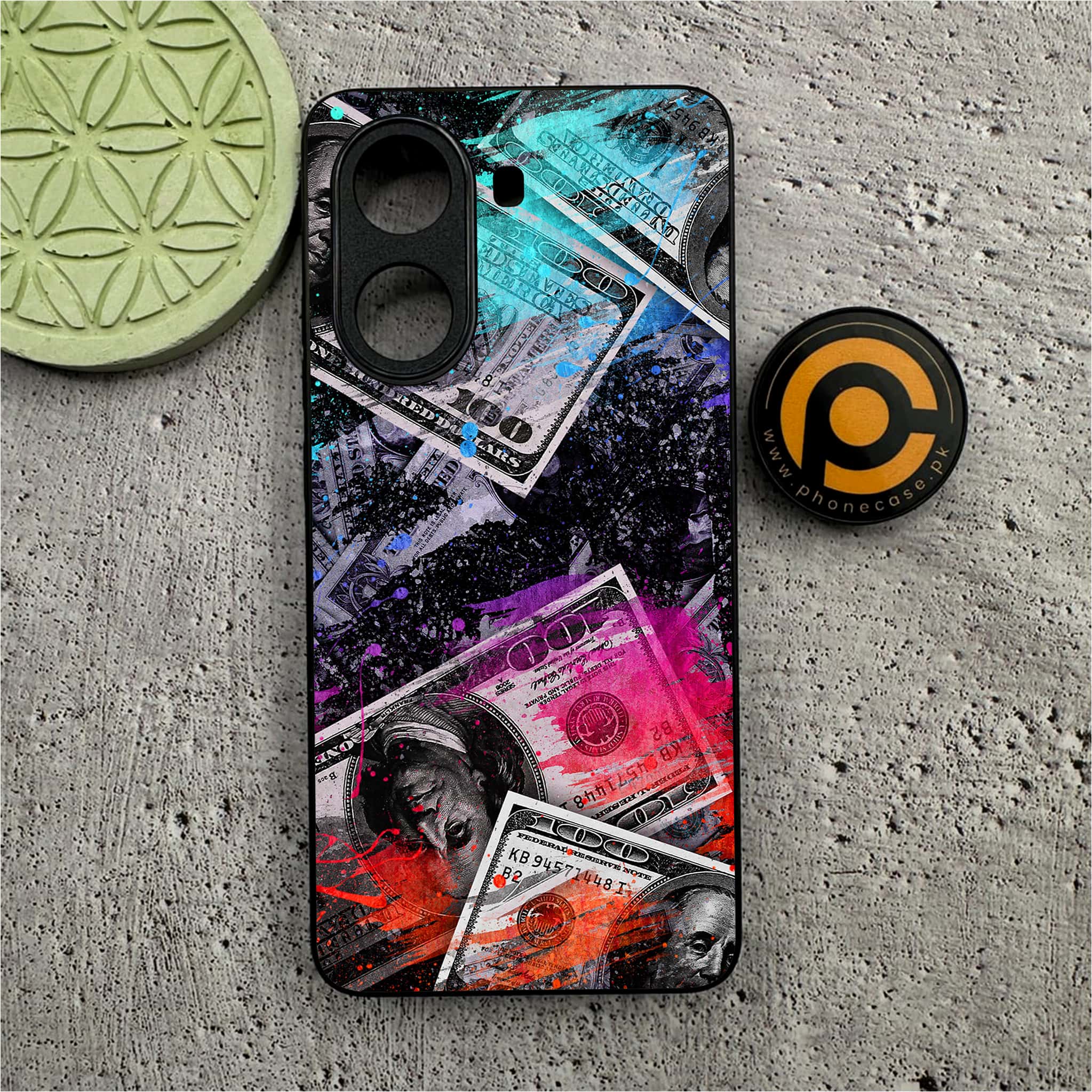 Xiaomi Redmi Turbo 4 - Dollar Series - Premium Metal Printed soft Bumper shock Proof Case