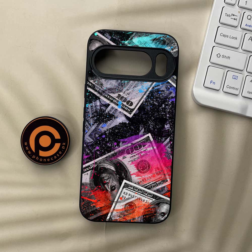 Google Pixel 10 Pro  - Dollar Series - Premium Metal Printed soft Bumper Shock Proof Case