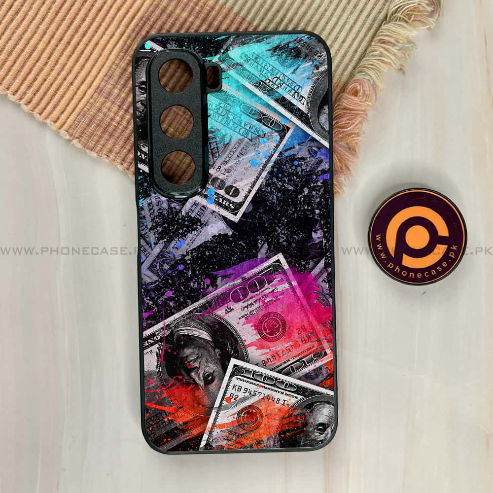 Infinix Hot 60i - Dollar Series - Premium Metal Printed soft Bumper shock Proof Case