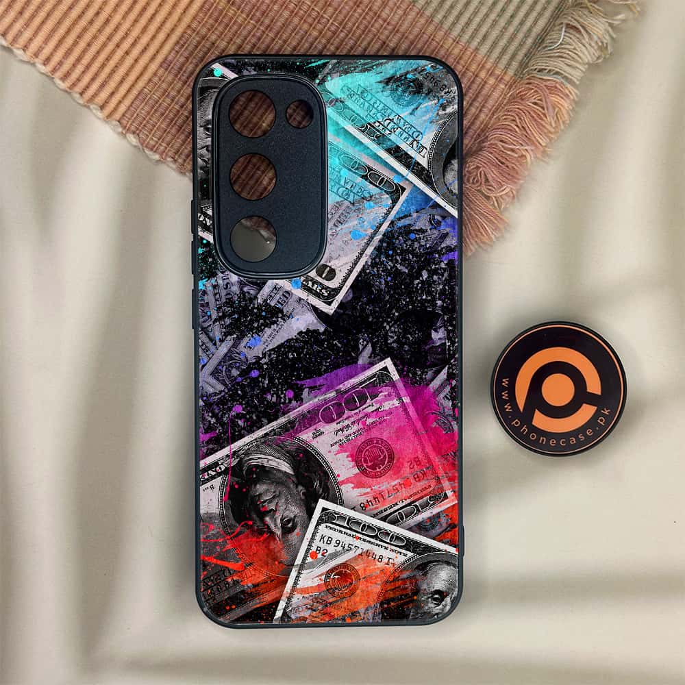 Tecno Spark 40 Pro Plus - Dollar Series - Premium Metal Printed soft Bumper shock Proof Case