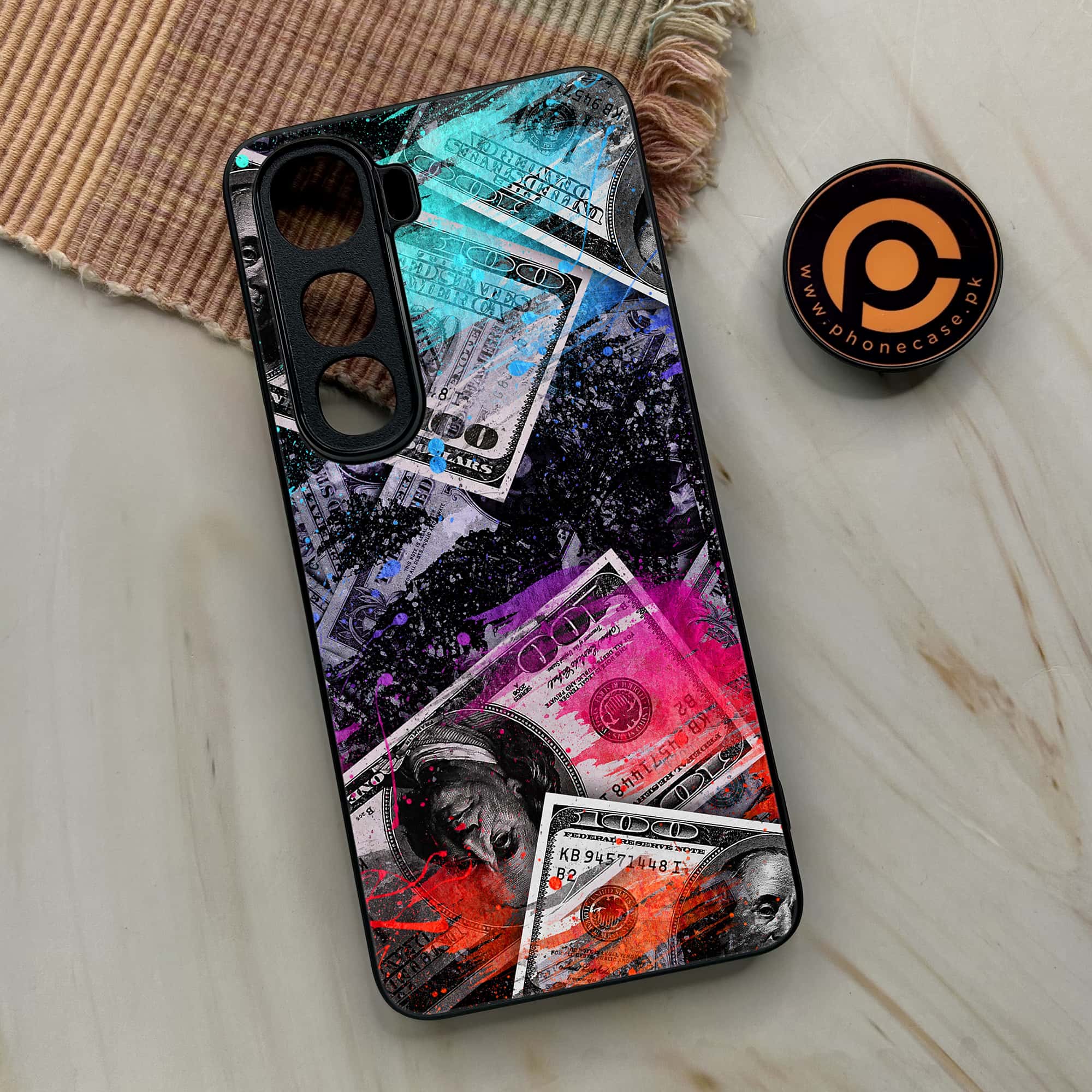 Vivo Y400 - Dollar Series - Premium Metal Printed soft Bumper shock Proof Case