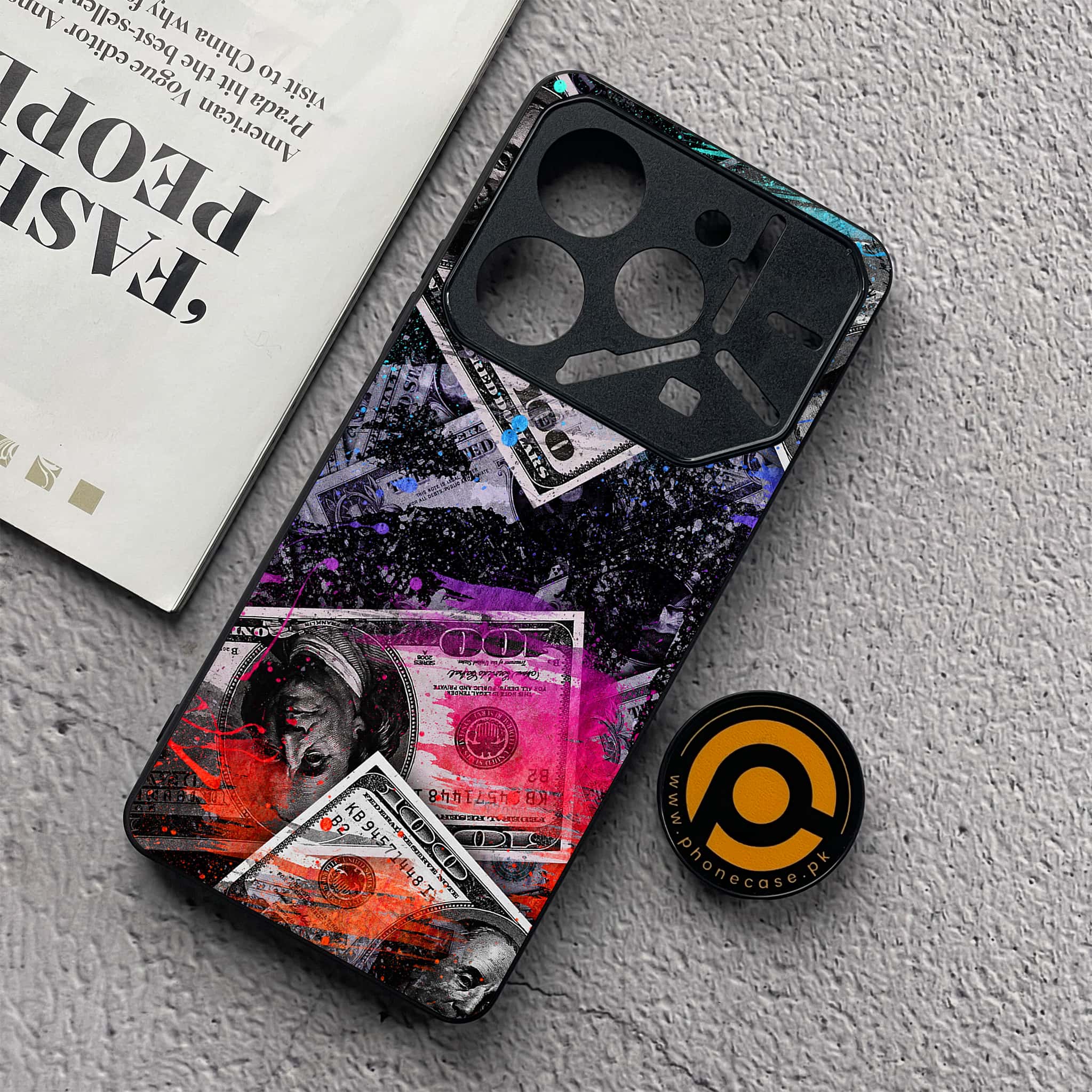 Tecno Pova 6 Neo - Dollar Series - Premium Metal  Printed soft Bumper shock Proof Case
