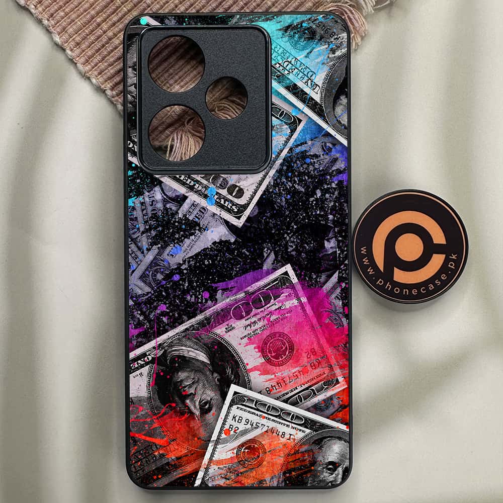 Realme GT 7T - Dollar Series - Premium Metal Printed soft Bumper shock Proof Case