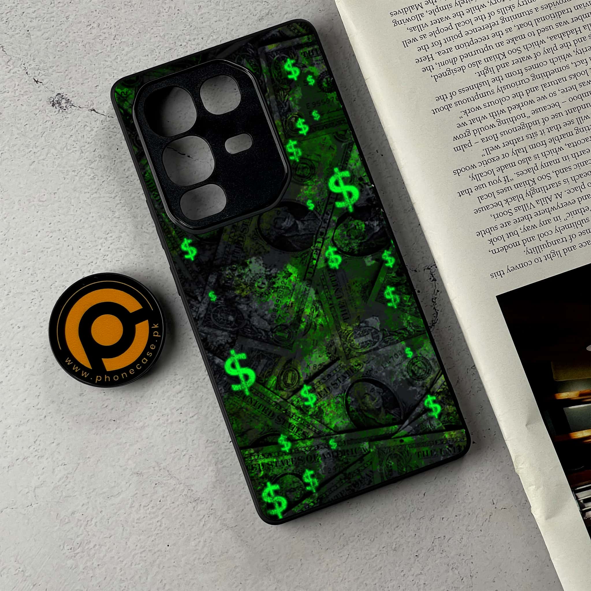 Infinix Note 50 - Dollar Series - Premium Metal Printed Soft Bumper Shockproof Case
