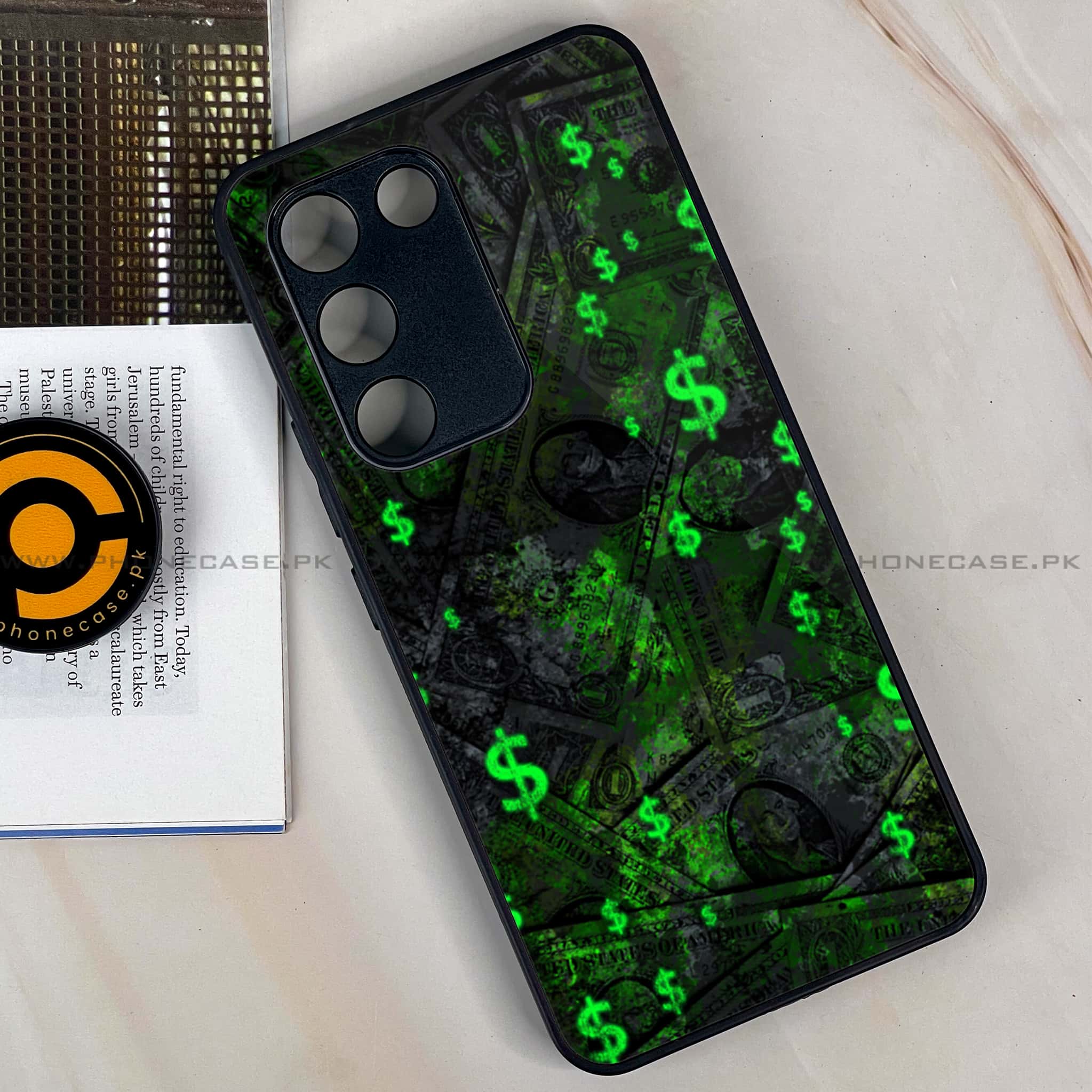 Vivo Y200e - Dollar Series - Premium Metal Printed soft Bumper shock Proof Case