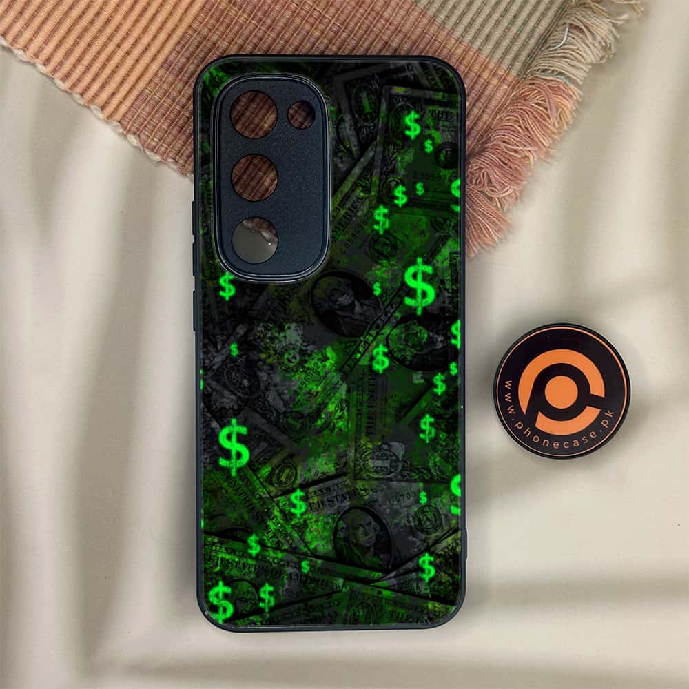 Tecno Spark 40 Pro Plus - Dollar Series - Premium Metal Printed soft Bumper shock Proof Case