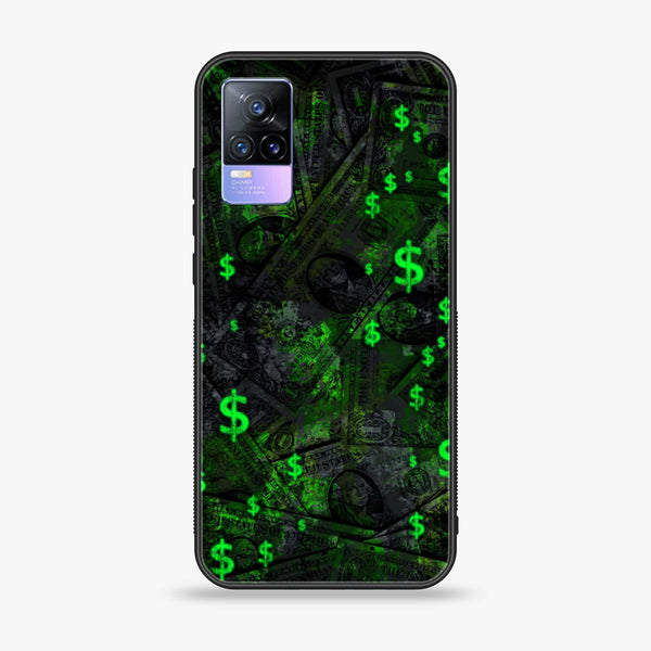 V21E / Y73 4G- Dollar Design 5- Premium Metal  Printed soft Bumper shock Proof Case CS-29313