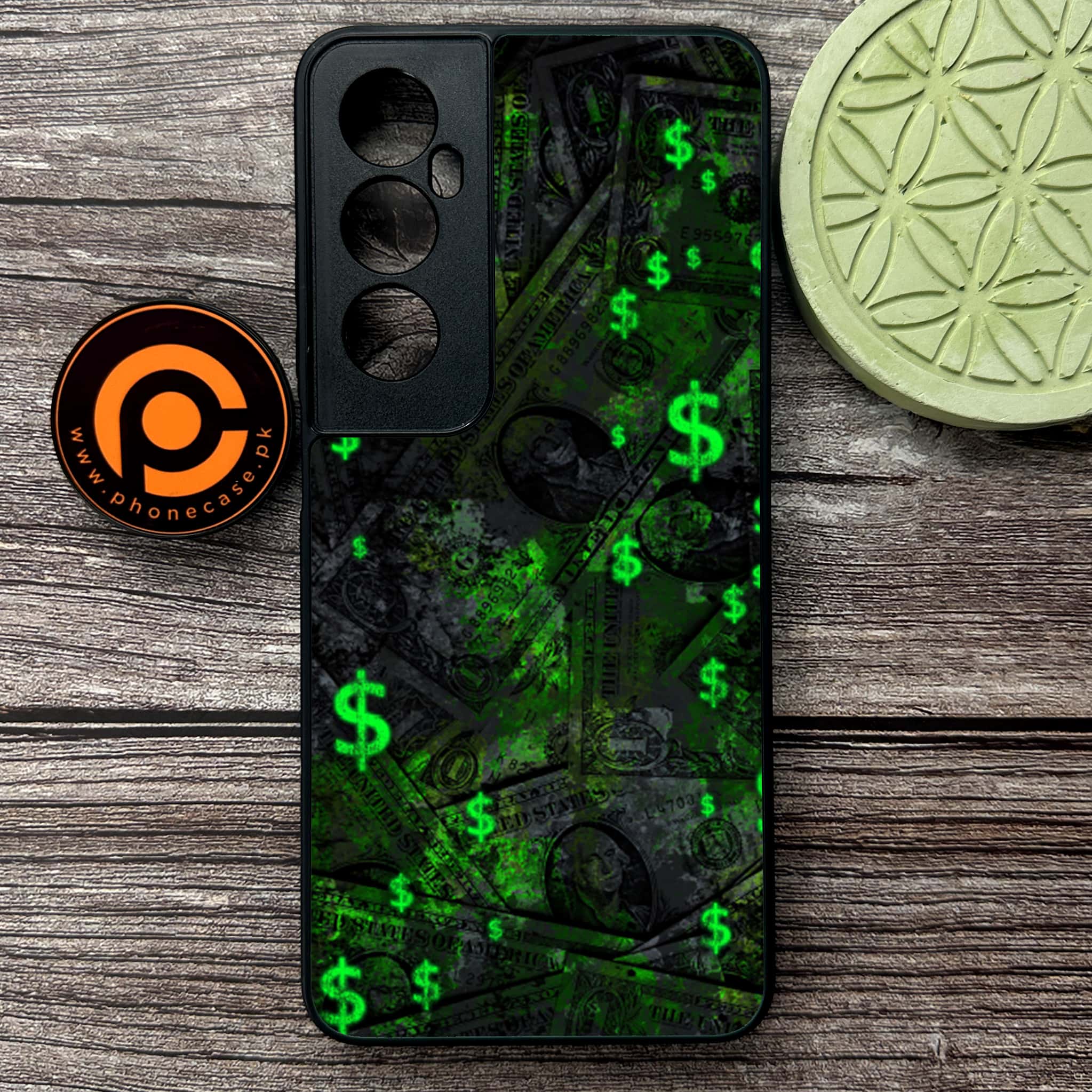 Realme C65  - Dollar Series - Premium Metal Printed soft Bumper shock Proof Case