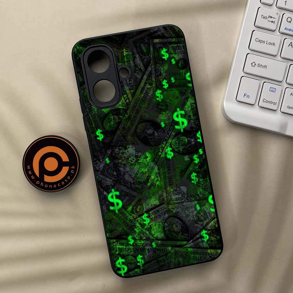 Tecno Spark Go 2 - Dollar Series - Premium Metal Printed soft Bumper Shock Proof Case