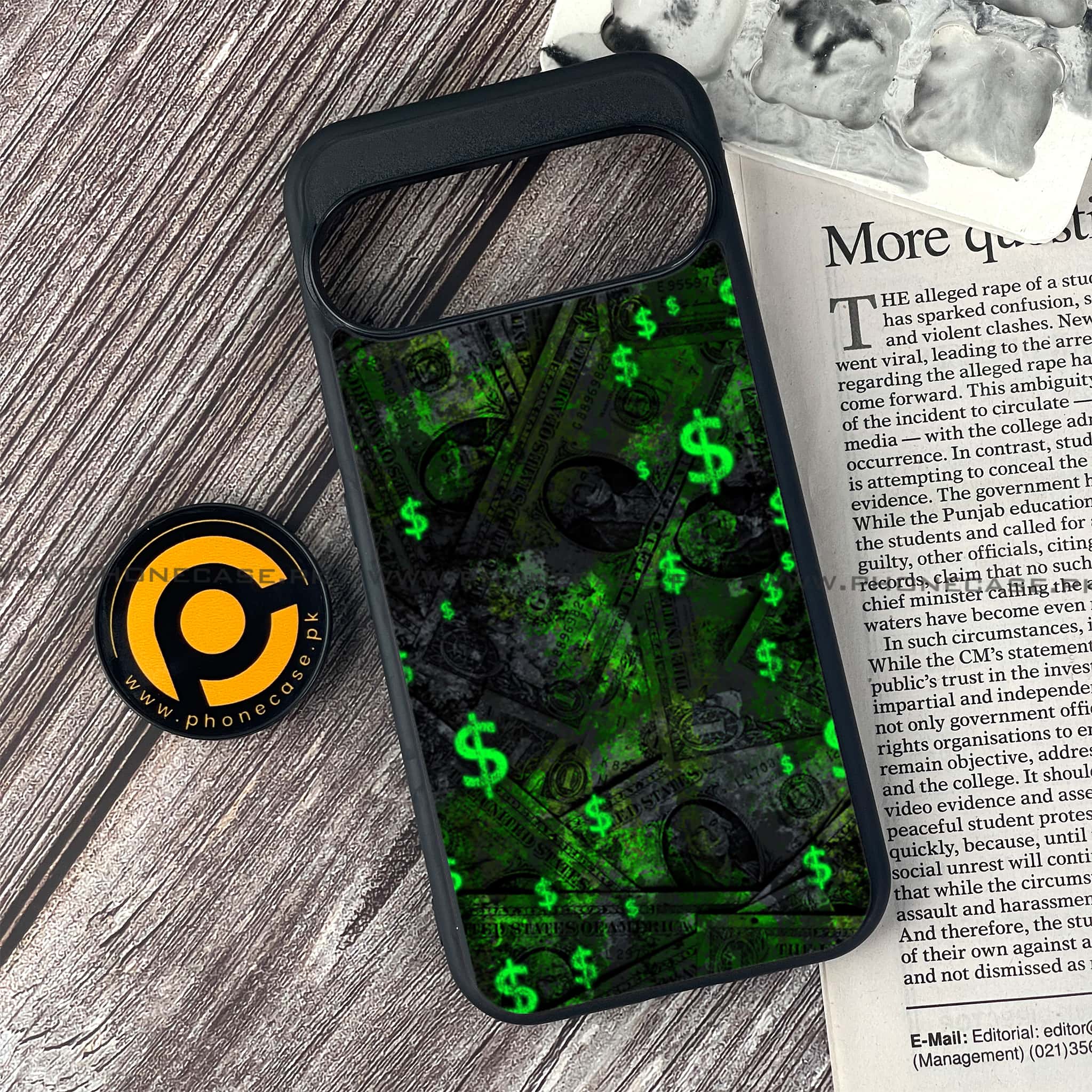 Google Pixel 10 - Dollar Series - Premium Metal Printed soft Bumper Shock Proof Case