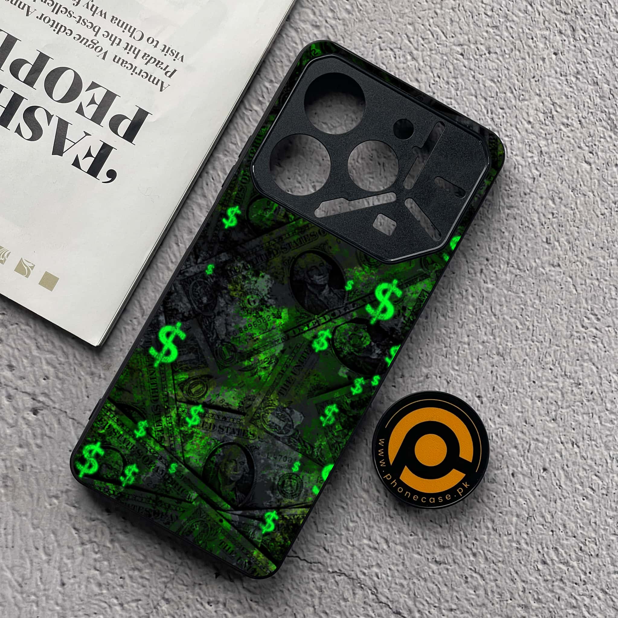 Tecno Pova 6 Neo - Dollar Series - Premium Metal  Printed soft Bumper shock Proof Case