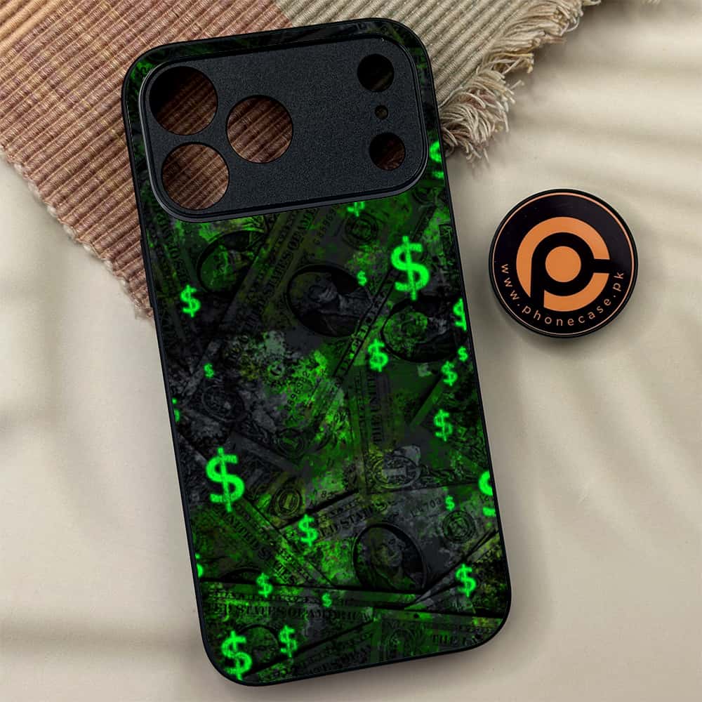 iPhone 17 Pro Max - Dollar Series - Premium Metal Printed soft Bumper shock Proof Case