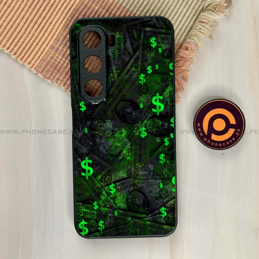 Infinix Hot 60i - Dollar Series - Premium Metal Printed soft Bumper shock Proof Case