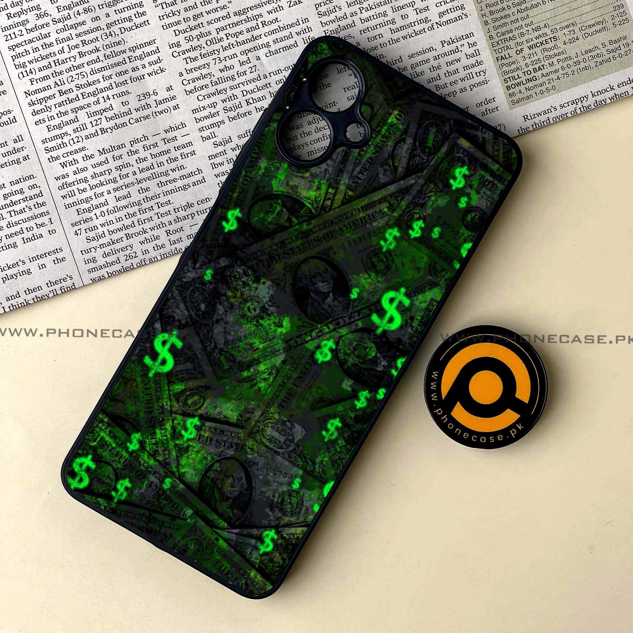 Samsung Galaxy A06  - Dollar Series - Premium Metal Printed soft Bumper shock Proof Case