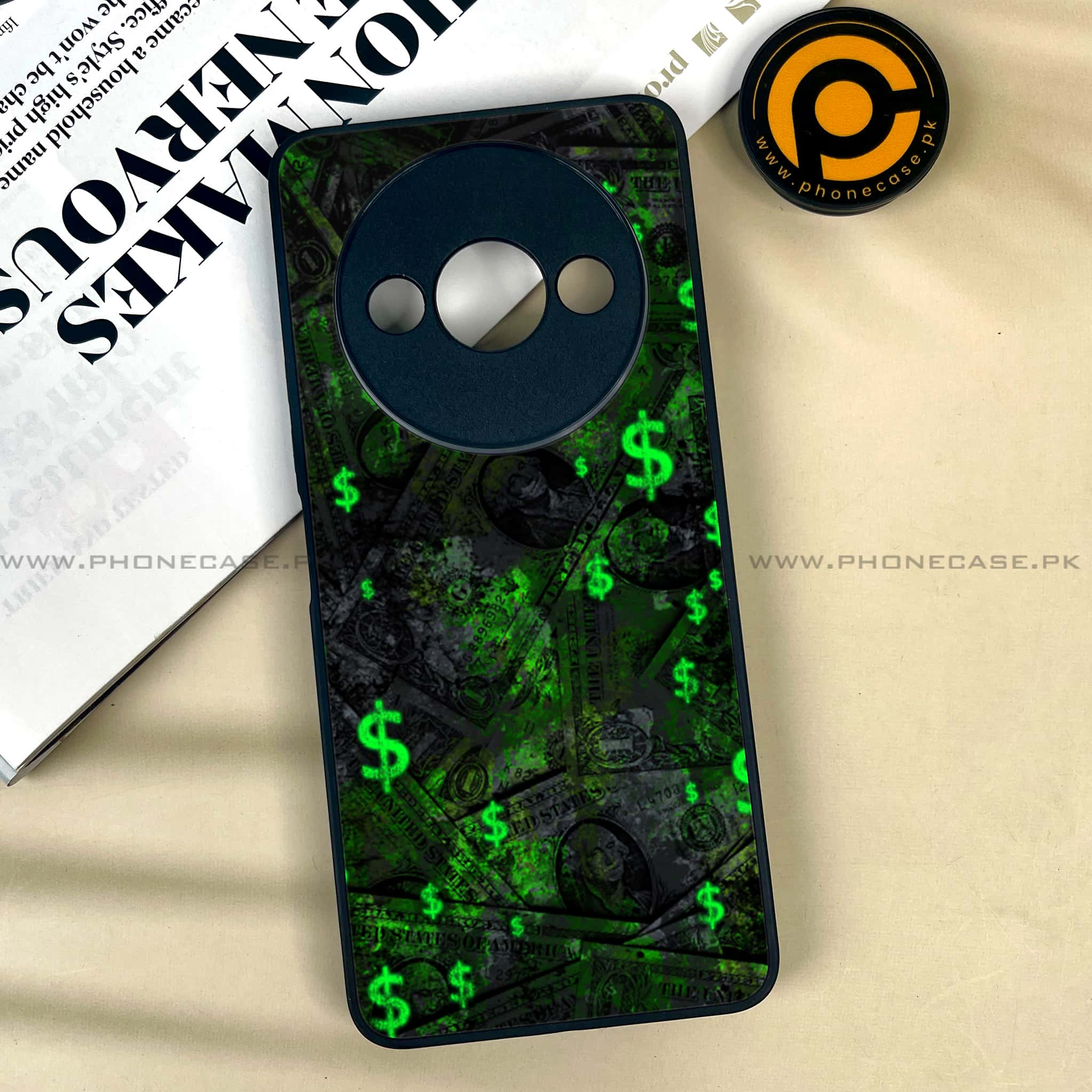 Xiaomi Redmi A3x - Dollar Series - Premium Printed Metal soft Bumper shock Proof Case