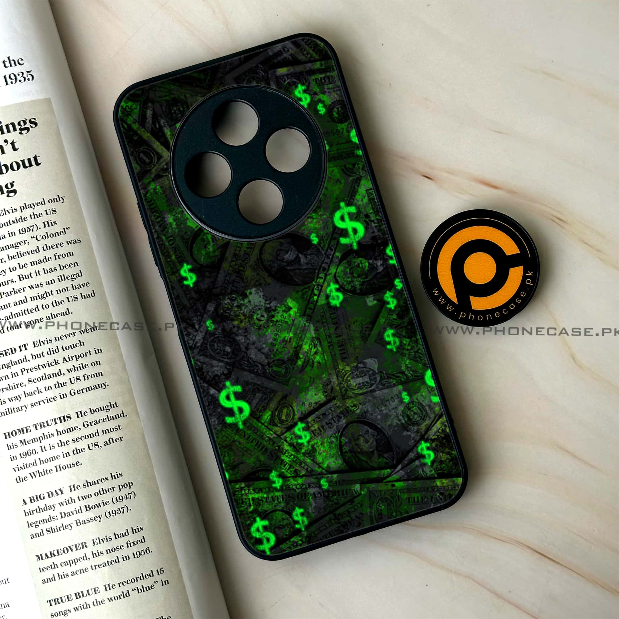 Oppo F27 Pro - Dollar Series - Premium Metal Printed soft Bumper Shock Proof Case
