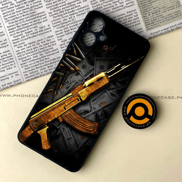 Samsung Galaxy A06  - Dollar Series - Premium Metal Printed soft Bumper shock Proof Case CS-37181