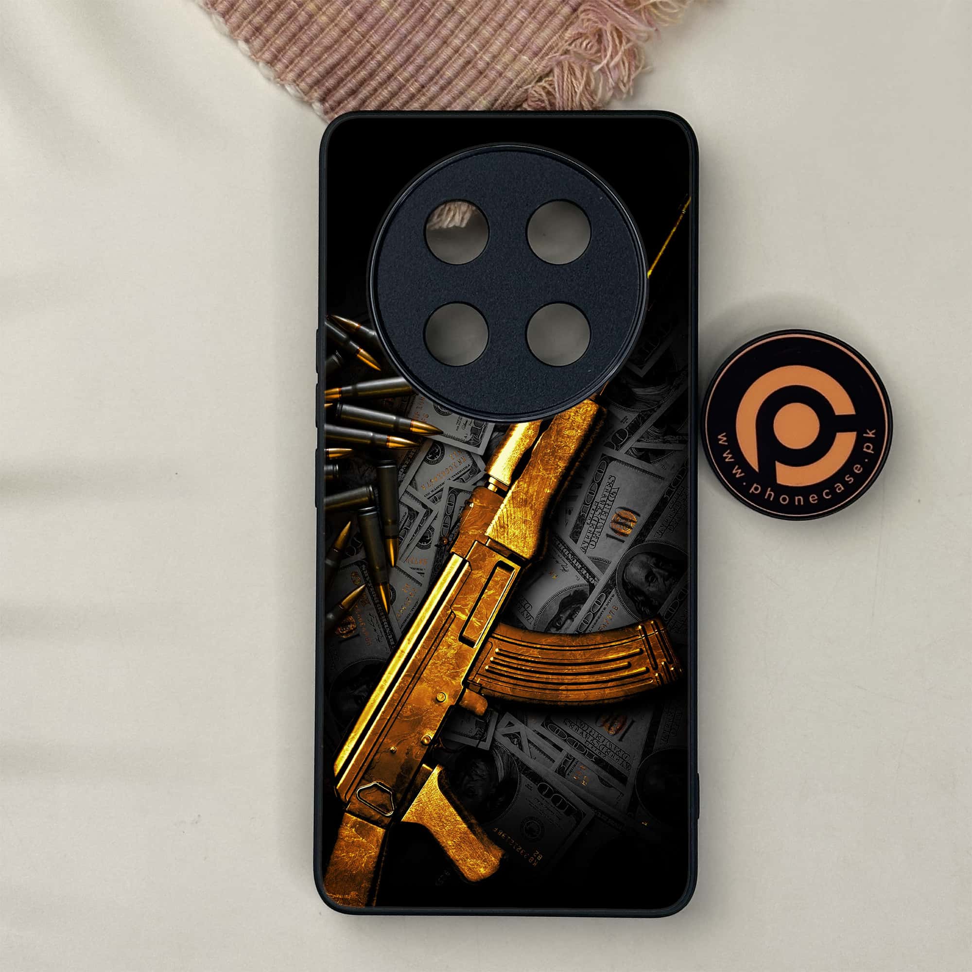 Honor X9c 5G - Dollar Series - Premium Metal Printed soft Bumper shock Proof Case