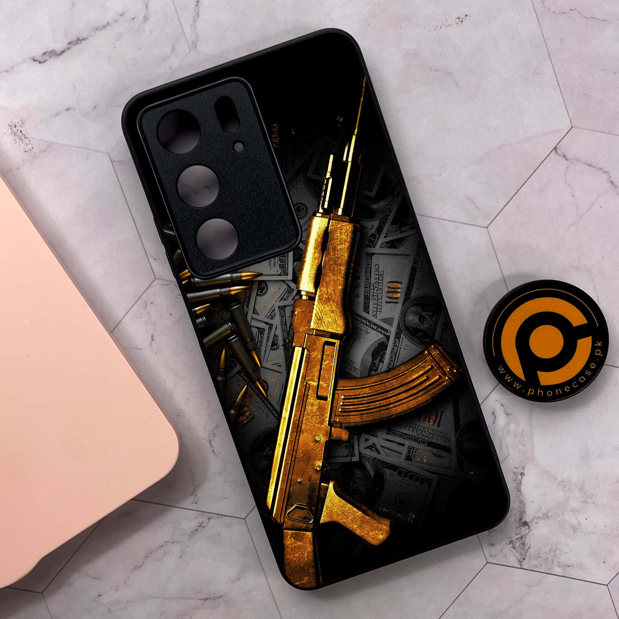 Realme C75x 4G - Dollar Series - Premium Metal Printed soft Bumper shock Proof Case