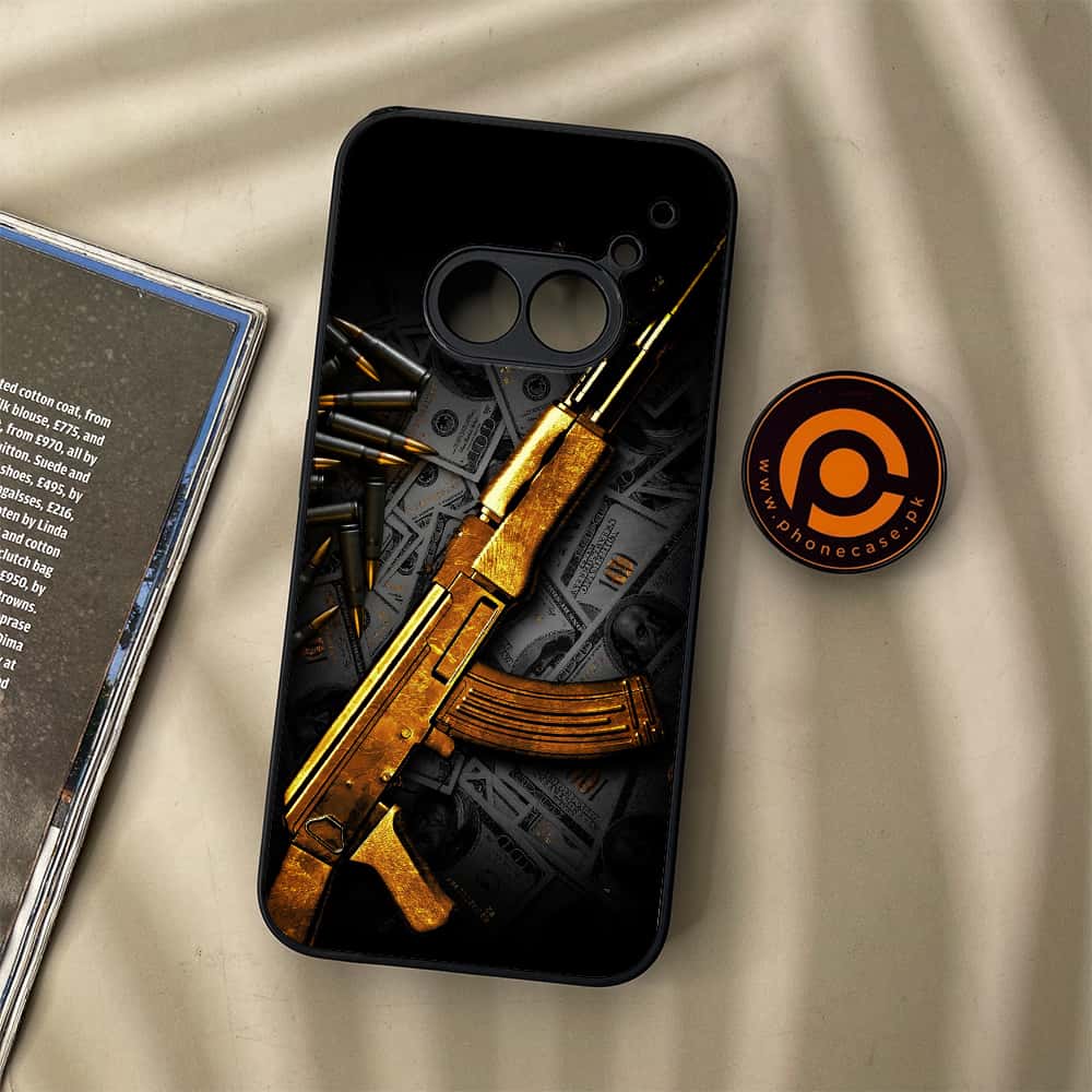 Nothing Phone (2a) - Dollar Series - Premium Metal Printed soft Bumper Shock Proof Case