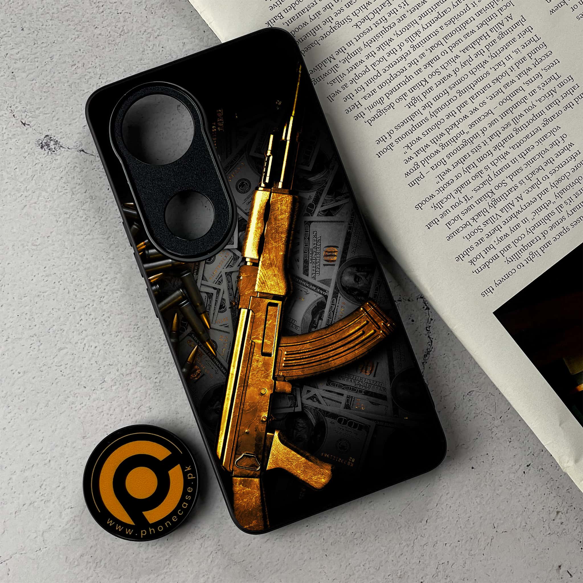 Vivo V50 - Dollar Series - Premium Metal Printed Soft Bumper Shockproof Case