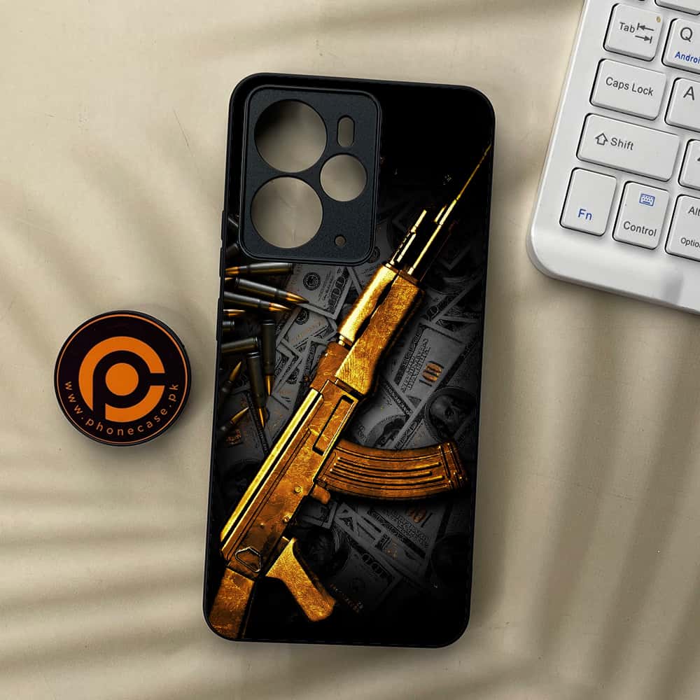 Realme 14T 5G - Dollar Series - Premium Metal Printed soft Bumper Shock Proof Case