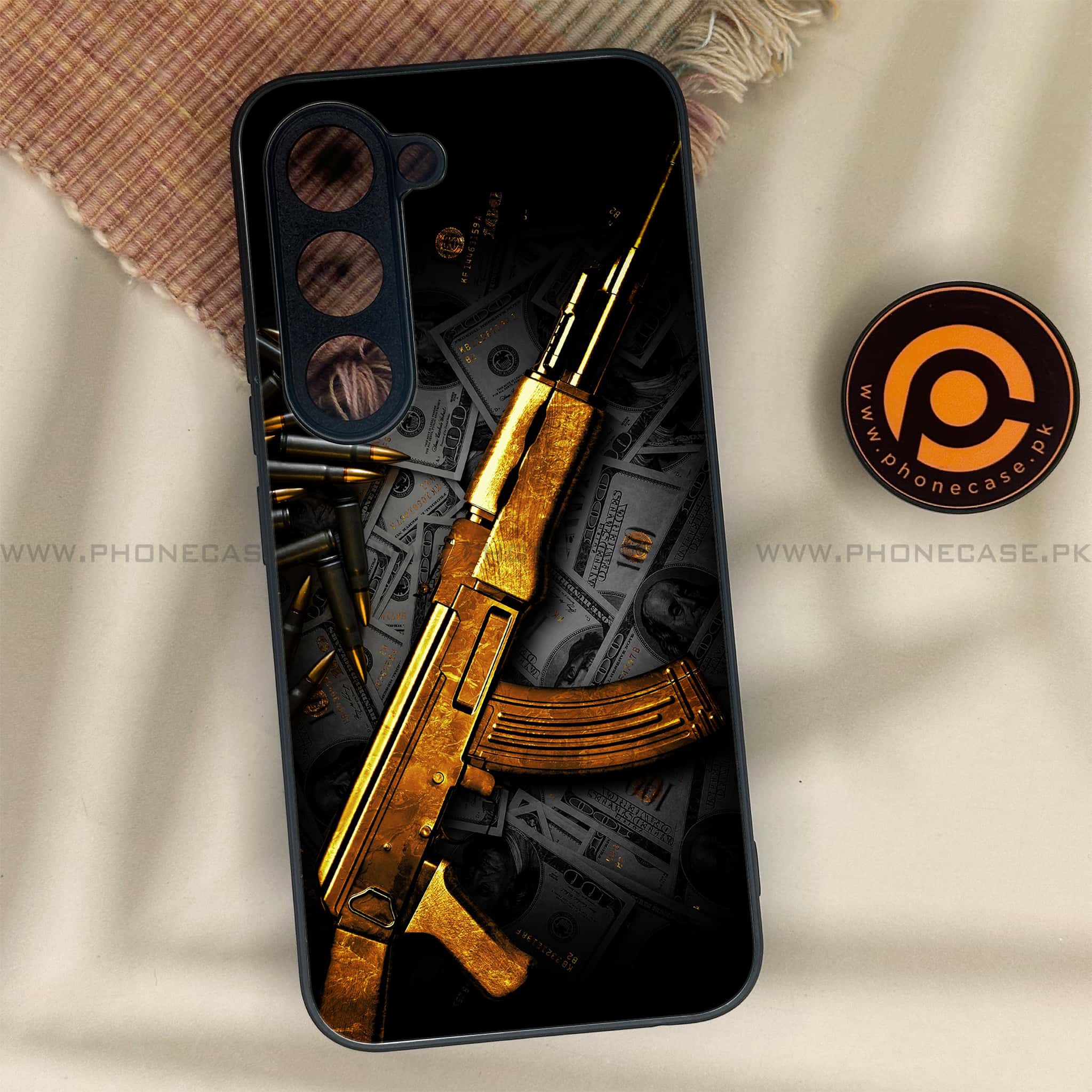 Tecno Spark 40 Pro - Dollar Series - Premium Metal Printed soft Bumper shock Proof Case