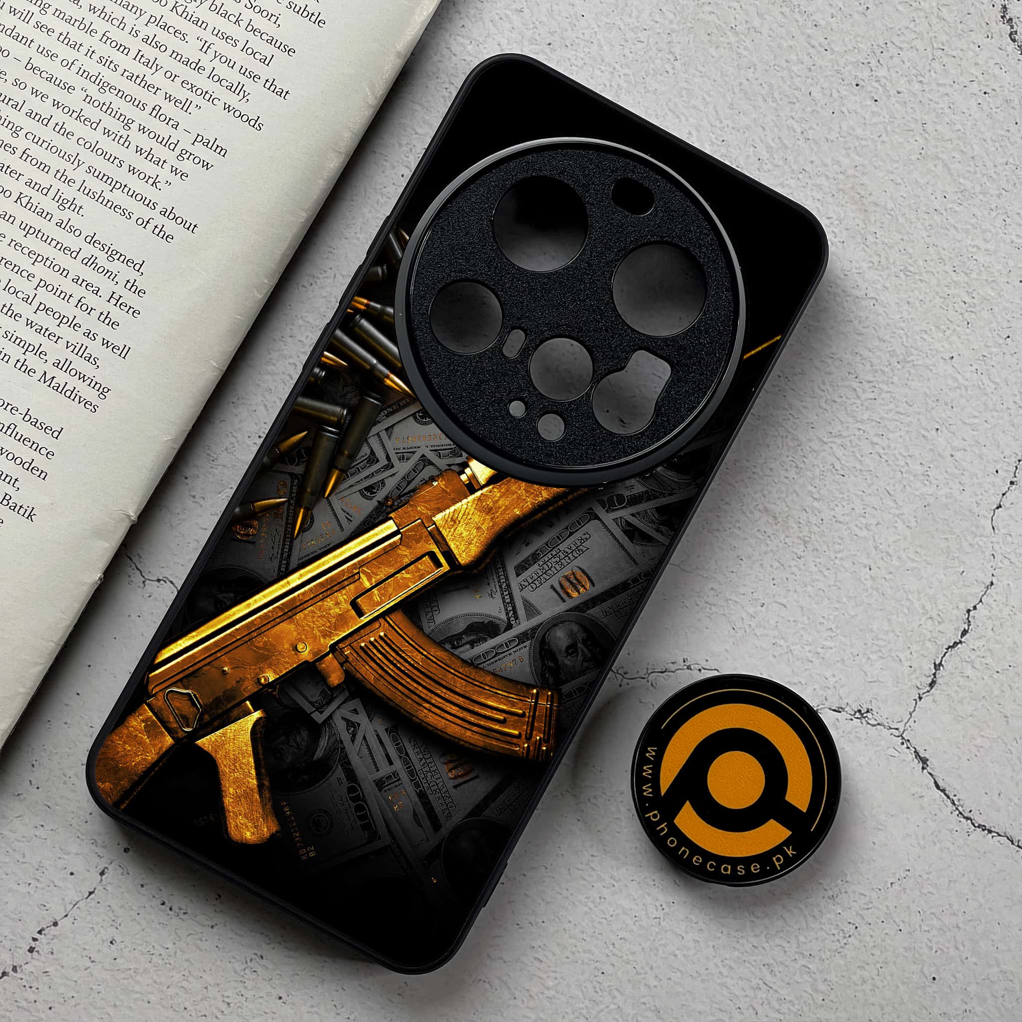 Xiaomi 15 Ultra - Dollar Series - Premium Metal Printed Soft Bumper Shockproof Case