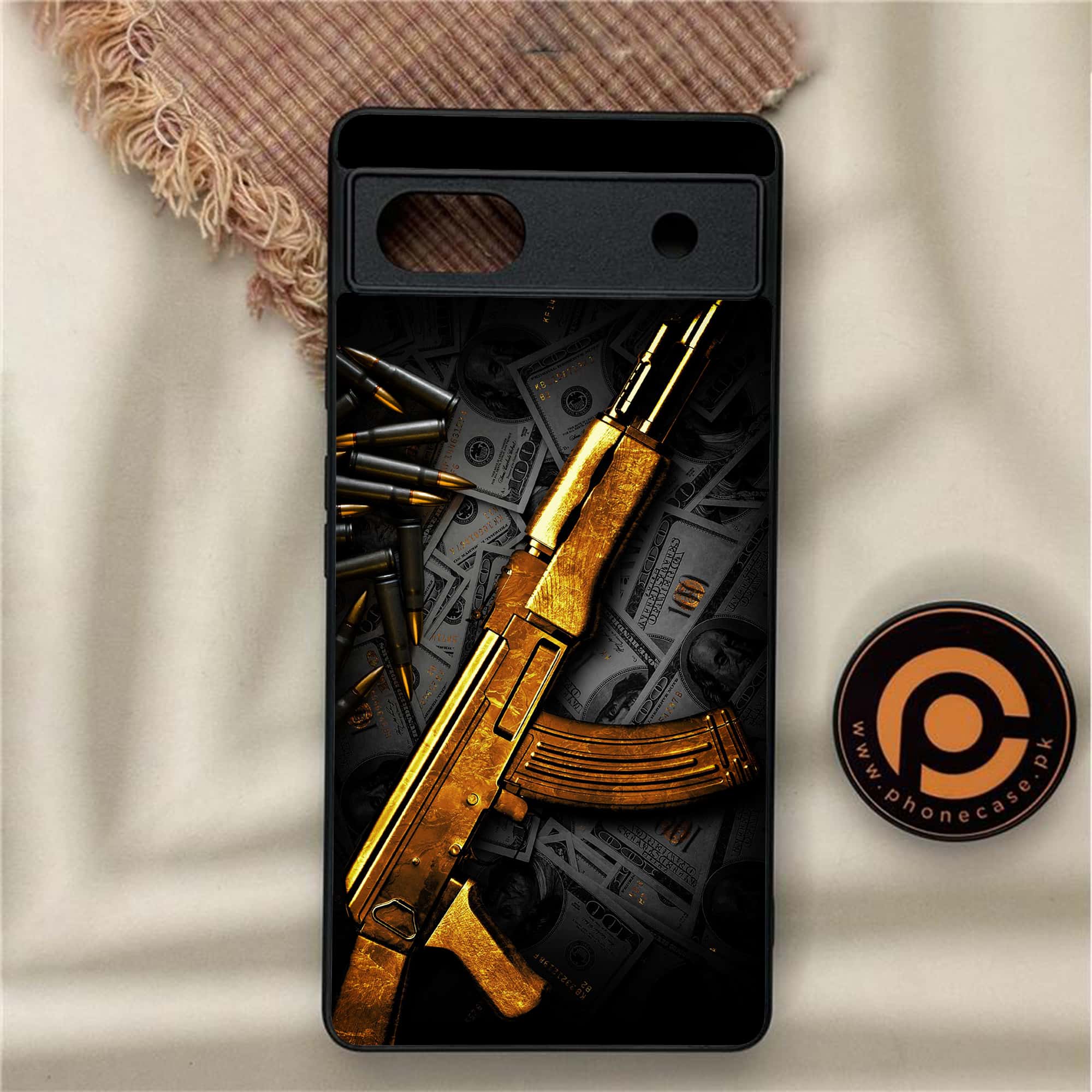 Google Pixel 6A - Dollar Series - Premium Metal Printed soft Bumper Shock Proof Case